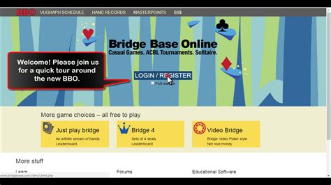 bridgebase.com login 4 hands